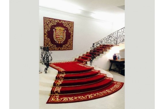 20 escaleras con alfombras actuales y llenas de estilo - Vintage & Chic.  Pequeñas historias de decoración